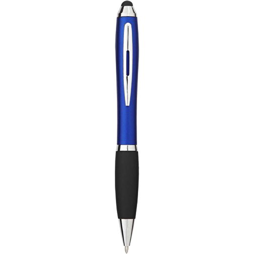 Nash Stylus Kugelschreiber Farbig Mit Schwarzem Griff , royalblau / schwarz, ABS Kunststoff, 13,70cm (Höhe), Bild 1