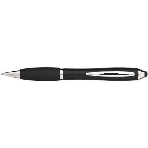 Nash Stylus Kugelschreiber Farbig Mit Schwarzem Griff , schwarz / schwarz, ABS Kunststoff, 13,70cm (Höhe), Bild 4