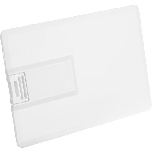 USB-Stick CARD Push 8GB Mit Verpackung , Promo Effects MB , weiß MB , 8 GB , Kunststoff MB , 3 - 10 MB/s MB , 8,40cm x 0,20cm x 5,20cm (Länge x Höhe x Breite), Bild 2