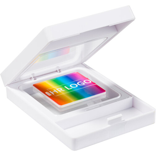 USB-Stick CARD Square 2.0 1GB Mit Verpackung , Promo Effects MB , weiß MB , 1 GB , Kunststoff MB , 3 - 10 MB/s MB , 4,00cm x 0,20cm x 4,00cm (Länge x Höhe x Breite), Bild 9