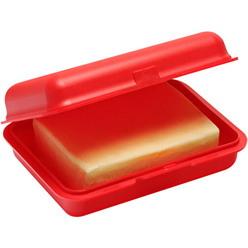 Brotdose/Butterdose , rot, PP, 15,30cm x 5,00cm x 10,60cm (Länge x Höhe x Breite), Bild 3