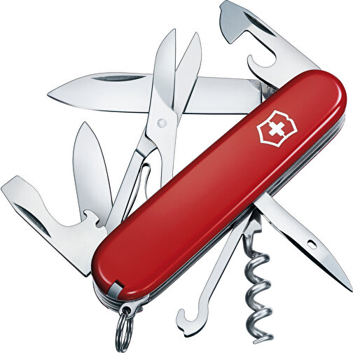 SPARTAN - Victorinox Schweizer Messer , Victorinox, rot, hochlegierter, rostfreier Stahl, 9,10cm x 1,50cm x 2,65cm (Länge x Höhe x Breite), Bild 2