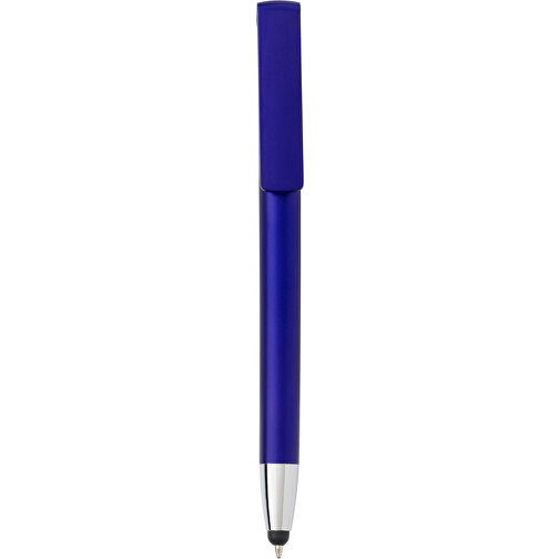 Kugelschreiber Aus ABS-Kunststoff Calvin , blau, ABS, Plastik, , Bild 1