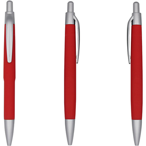 Kugelschreiber Nizza , Promo Effects, rot, Kunststoff, 13,50cm (Länge), Bild 1