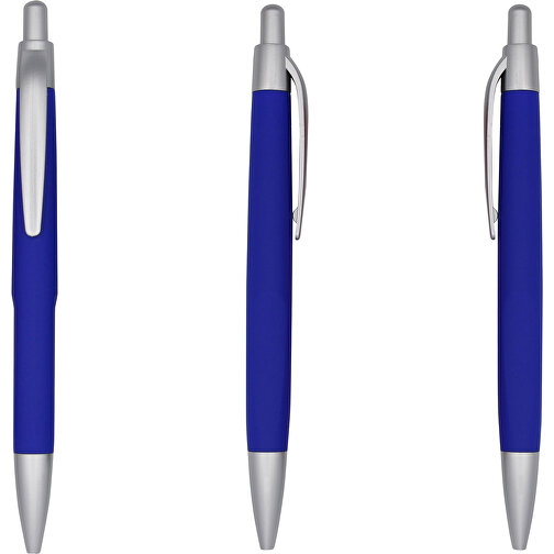 Kugelschreiber Nizza , Promo Effects, blau, Kunststoff, 13,50cm (Länge), Bild 1