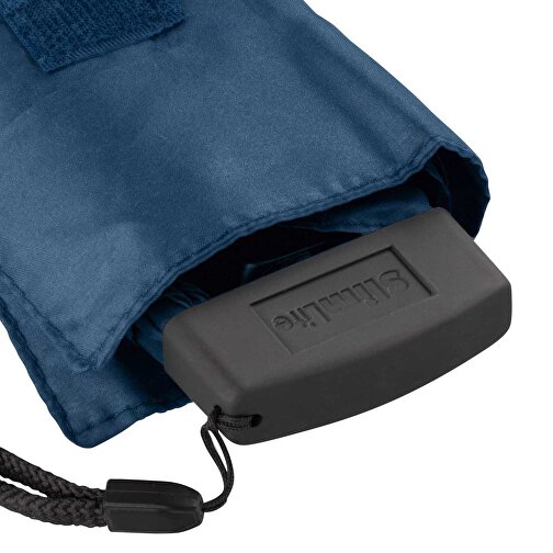 Mini-Taschenschirm SlimLite® Adventure , Fare, marine, 100% Extraleichter Polyester-Pongee, , Bild 2