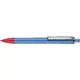 bleu pigeon / rouge corail