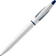 blanc / bleu foncé