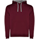 maroon / marl grey